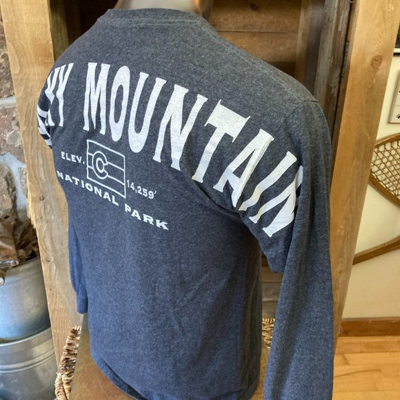 Rocky Mountain National Park RMNP Colorado long sleeve mens small S shirt CO - Picture 8 of 9